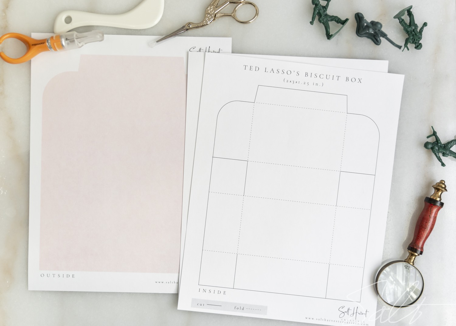 [Free Download] DIY Ted Lasso's Pink Biscuit Box Salt Harvest Creatives